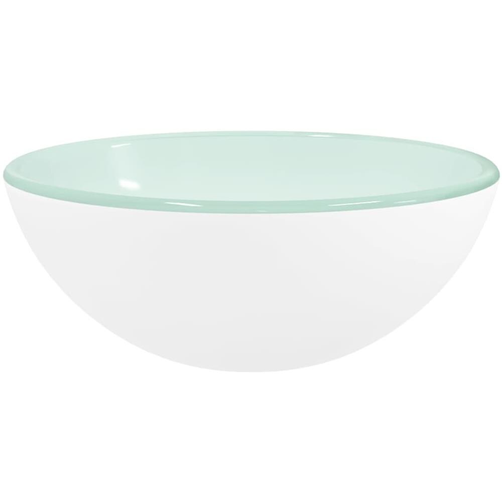 Lavandino In Vetro Temperato 30x12 Cm Bianco - Foto 2