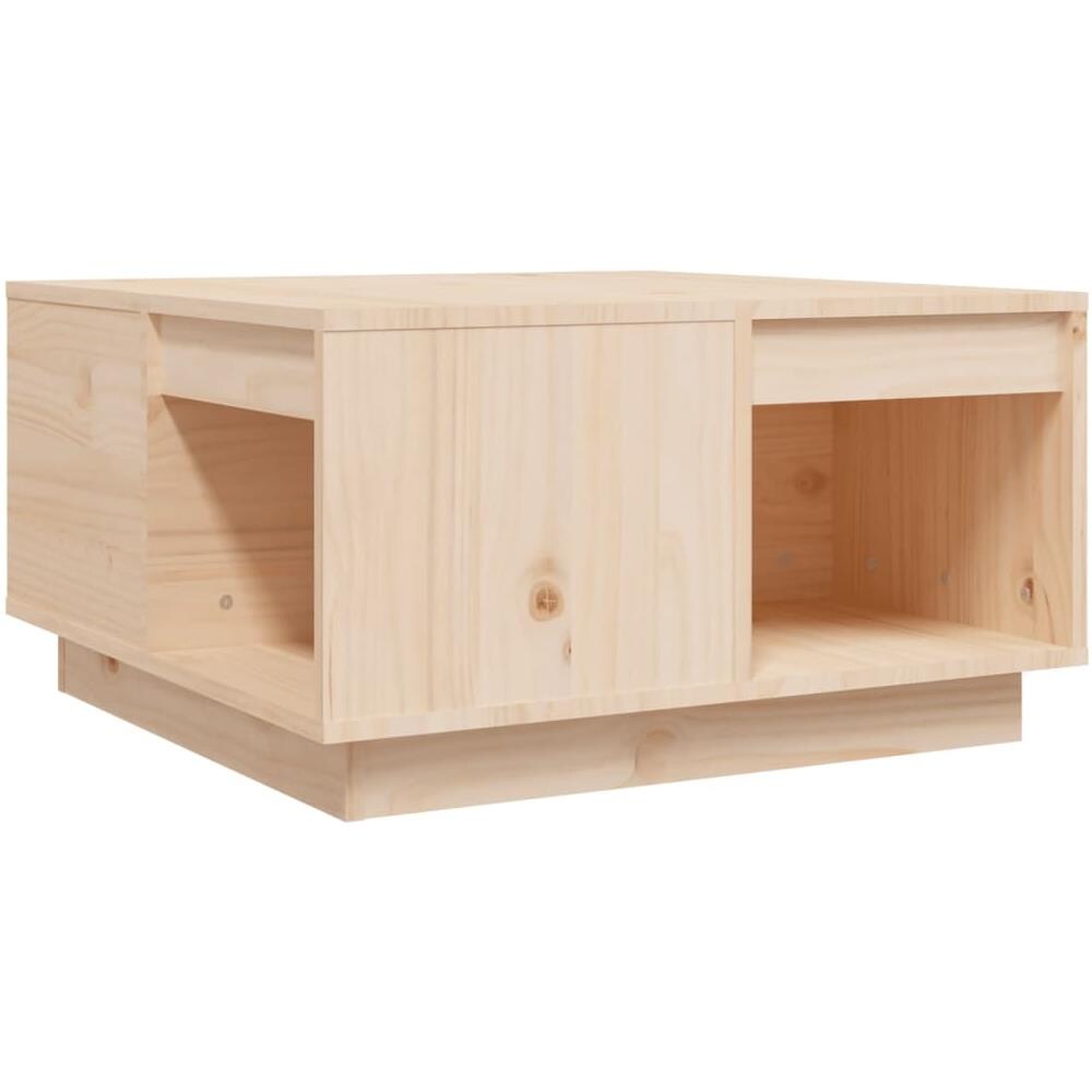 Tavolino Da Salotto 60x61x32,5 Cm In Legno Massello Di Pino - Foto 2