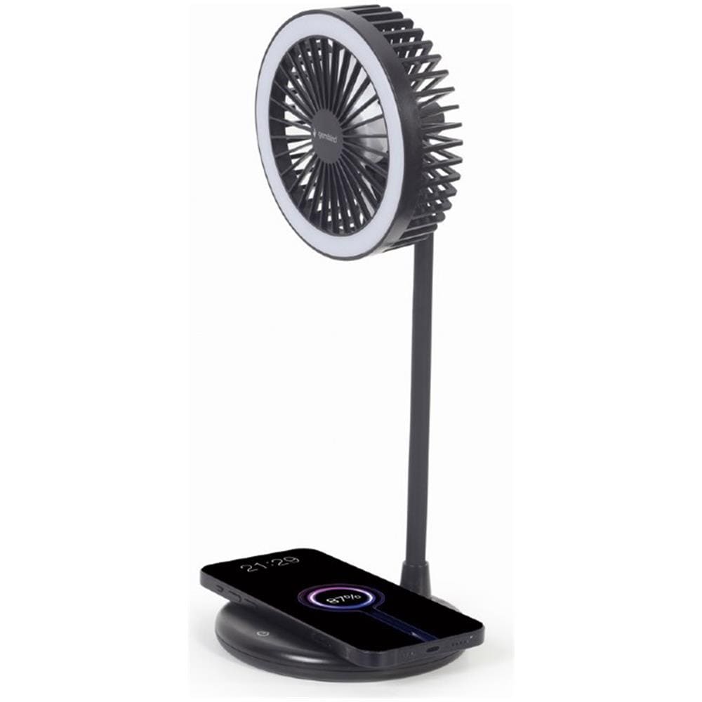 Ventilatore Da Tavolo Con Lampada E Caricabatterie Wireless Di Gembird - Foto 4