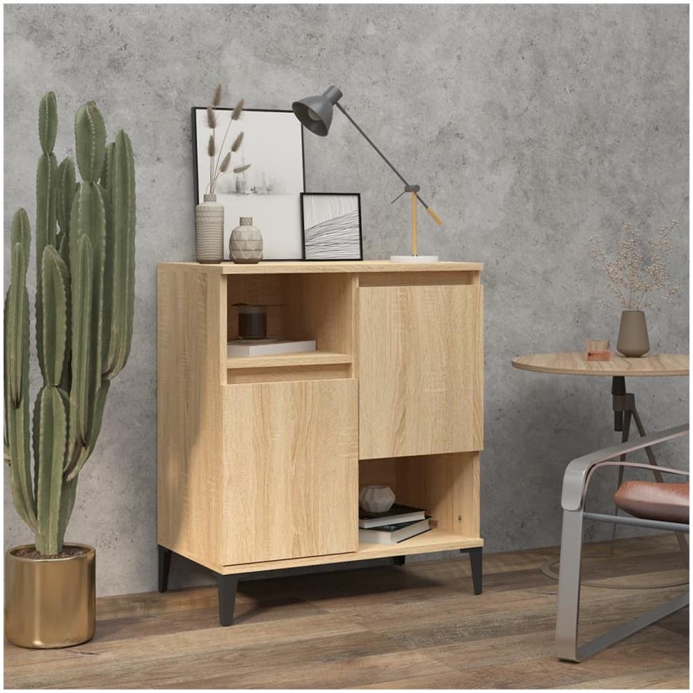 Credenza Rovere Sonoma 60x35x70 Cm In Legno Multistrato - Foto 1