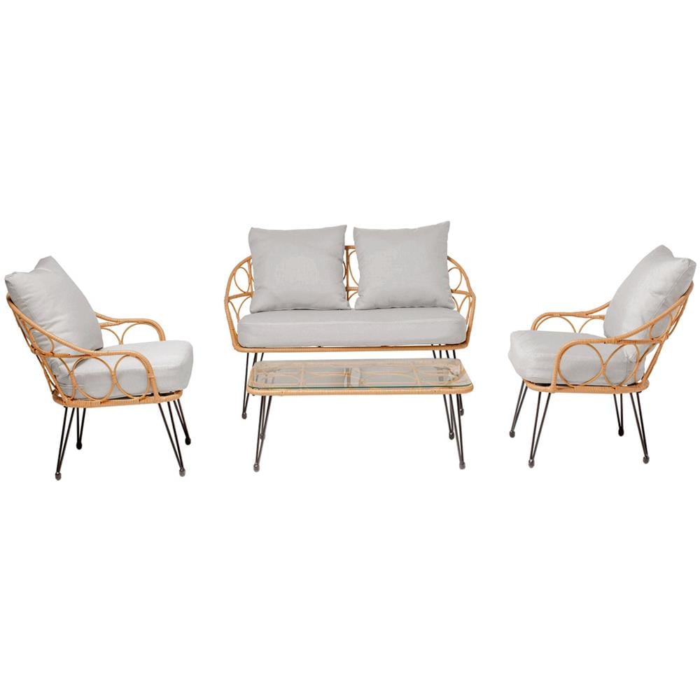 Porto Mobile Da Giardino 4 Posti In Resina Rattan - Foto 1