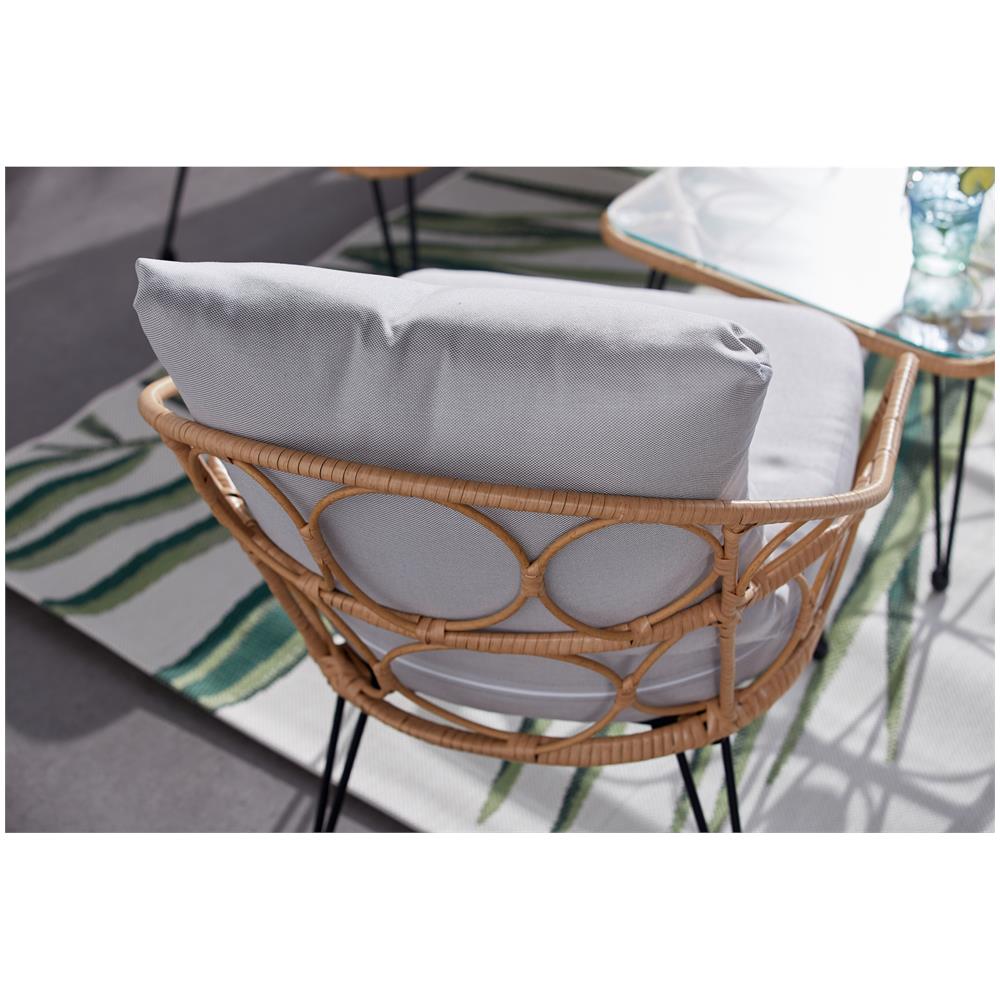 Porto Mobile Da Giardino 4 Posti In Resina Rattan - Foto 2