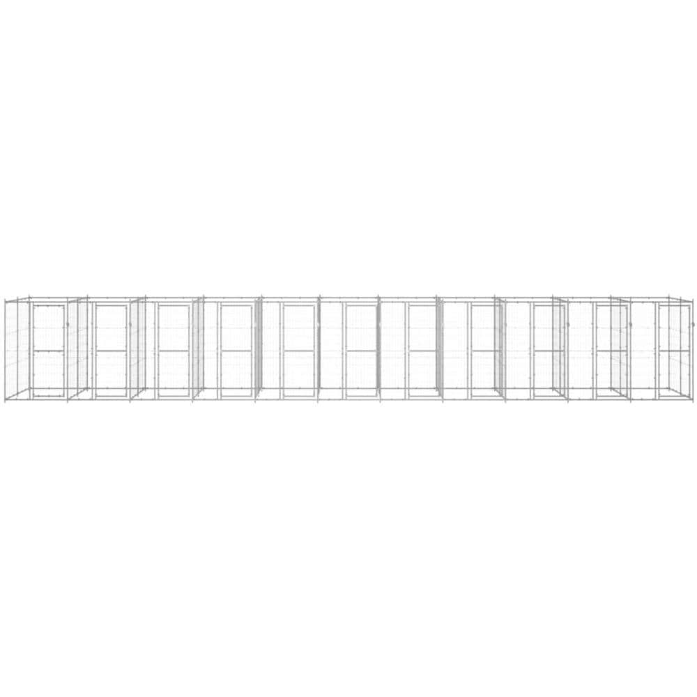 Gabbia Per Cani Da Esterno In Acciaio Zincato 26,62m - Foto 2