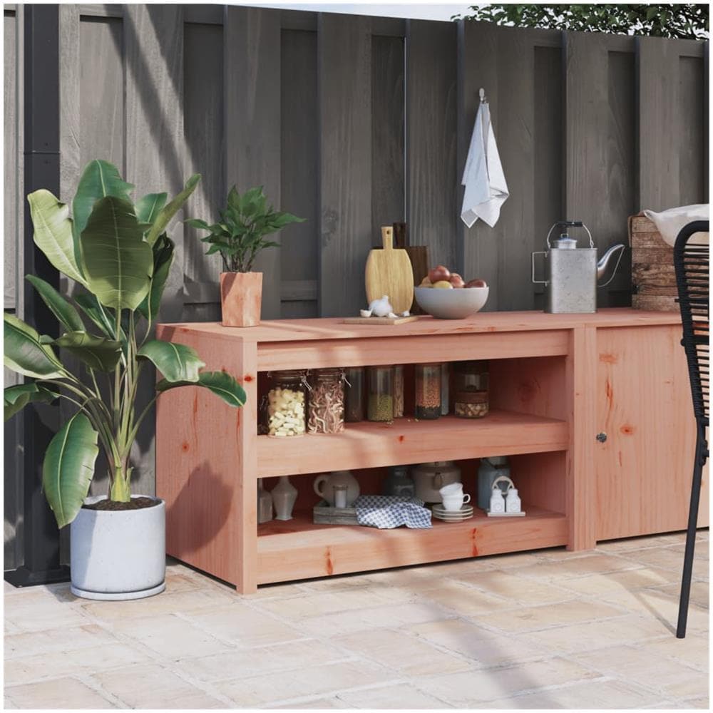 Mobile Da Cucina Da Esterno 106x55x64 Cm Legno Massello Di Douglas - Foto 1