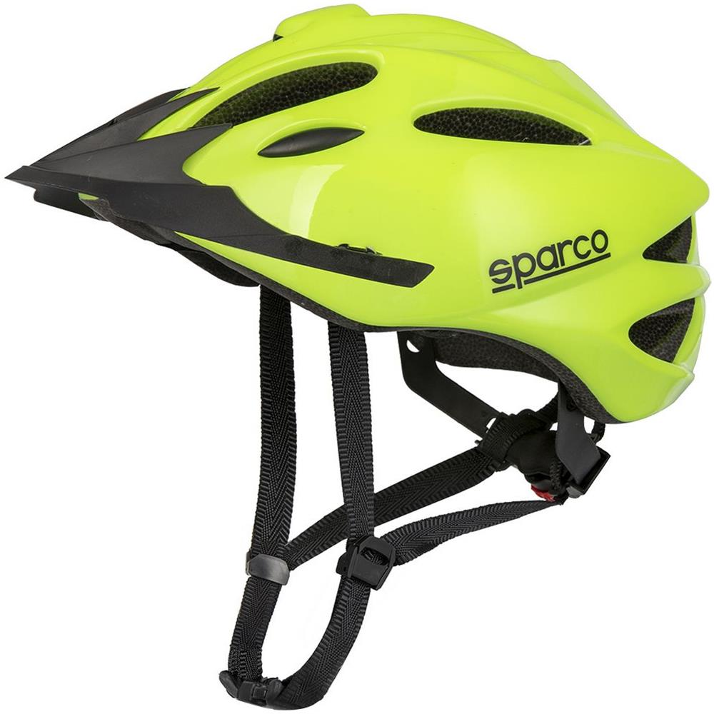 Casco Sportivo Giallo Da Bicicletta In Pc Ed Eps Taglia M Con Costruzione In Stampo E 21 Prese D'aria - Foto 1