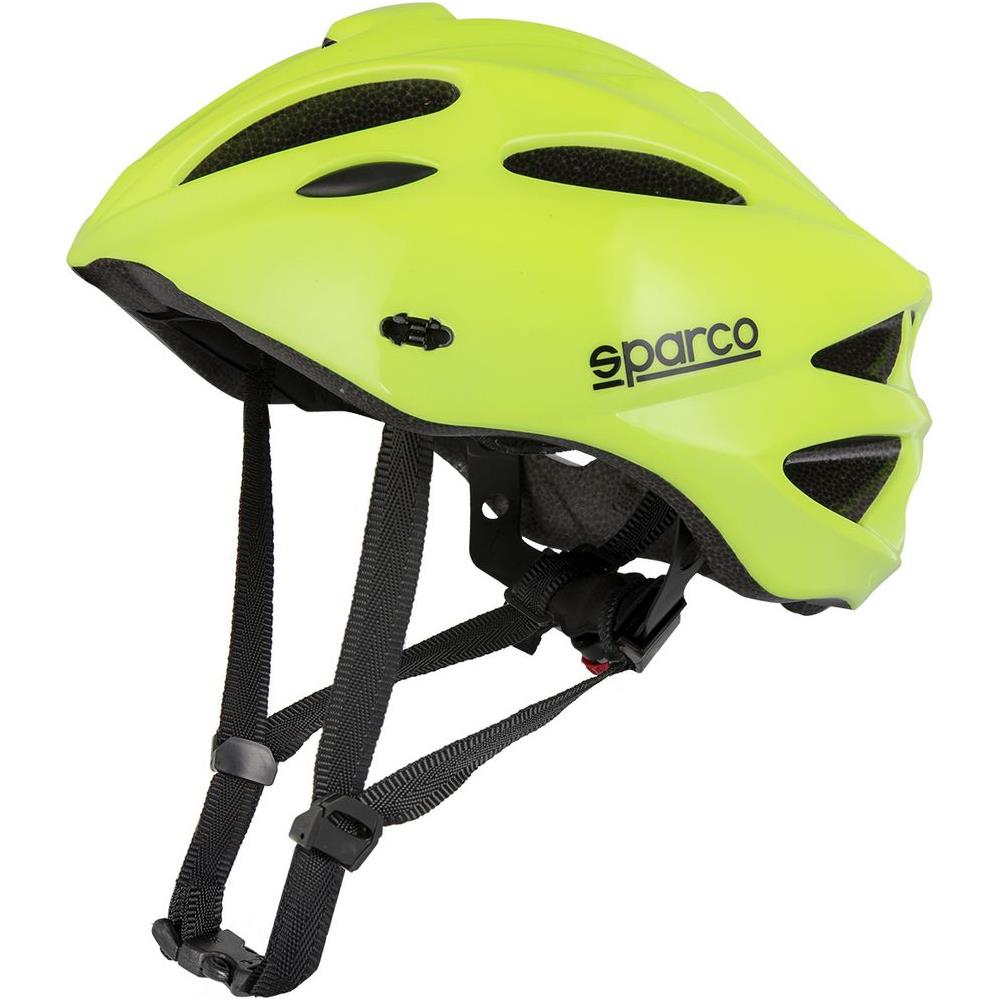 Casco Sportivo Giallo Da Bicicletta In Pc Ed Eps Taglia M Con Costruzione In Stampo E 21 Prese D'aria - Foto 2