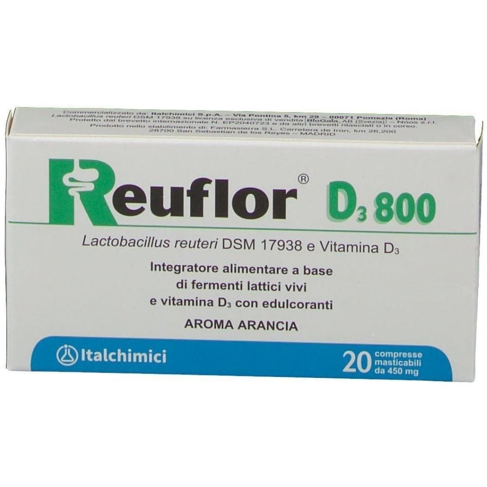 Reuflor D3 800 20 Compresse Masticabili Aroma Arancia - Foto 1