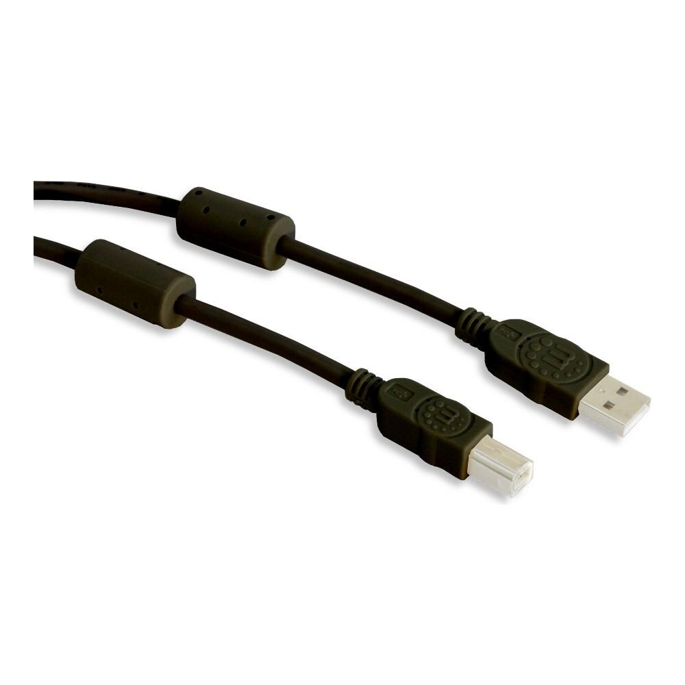 ICOC U-AB-30-U2-FBK - Cavo USB 2.0 A M / B M 3m con Ferrite Doppia Schermatura Nero - Foto 3