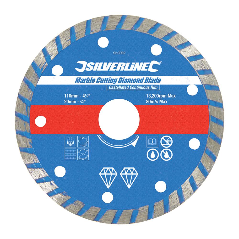 950392 Lama Circolare Diamantata Per Marmo Bordo Continuo A Corona 110 X 20 Mm - Foto 1