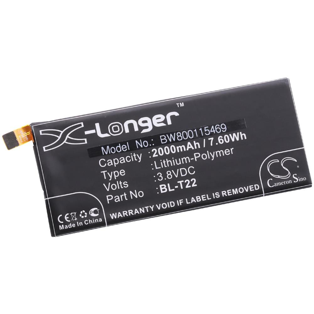Litio-polimeri Batteria 2000mah (3.8v) Per Cellulari E Smartphone Come Lg Bl-t22 - Foto 1