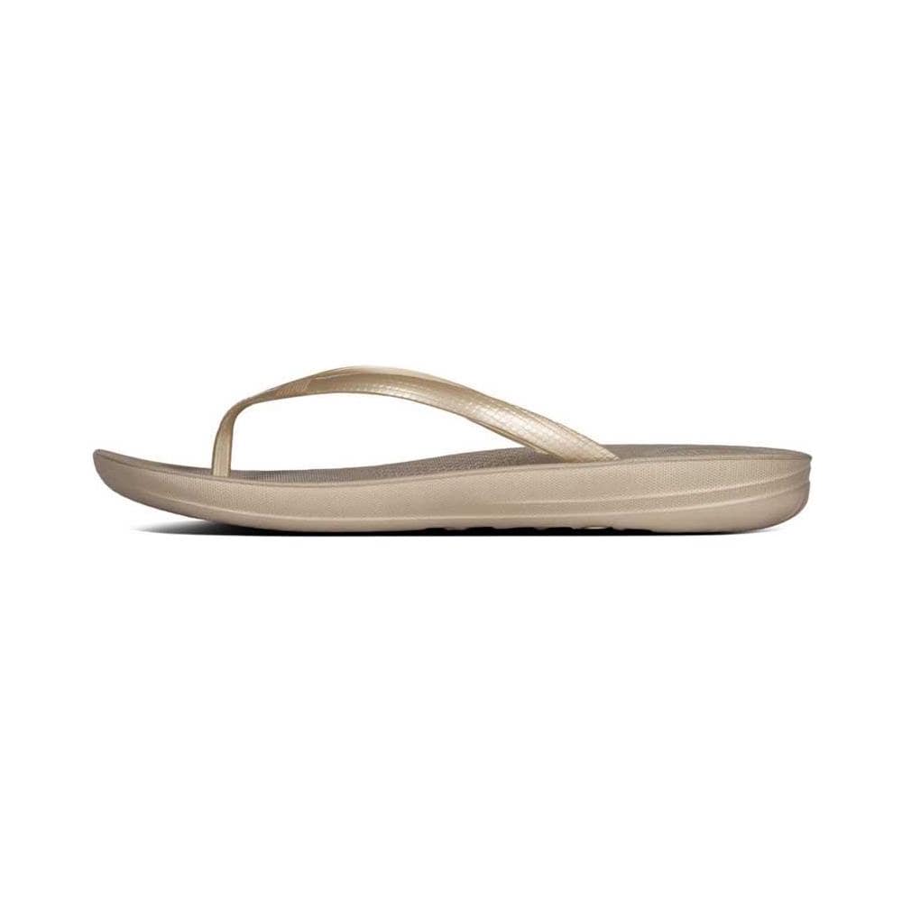 Women Iqushion Ergonomic Flip-flops E54-010, Donne, Beige, 37 - Foto 2