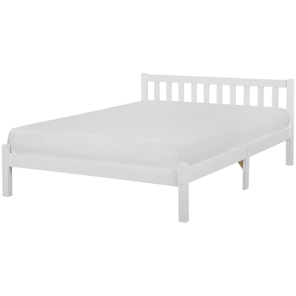 Letto A Doghe In Legno Colore Bianco 140 X 200 Cm Florac - Foto 1