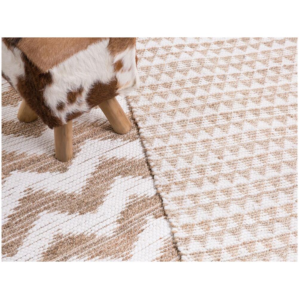 Tappeto A Pelo Corto In Tessuto Beige 80 X 150 Cm Tunceli - Foto 2