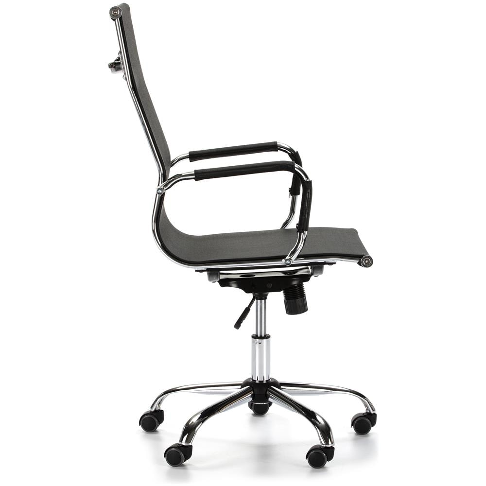 Poltrona Tilt Bureau Slim, Pelle Sintetica, Poltrona Direzionale Con Poggiatesta E Imbottita Cuscino, Regolabile In Altezza, Desi - Foto 2