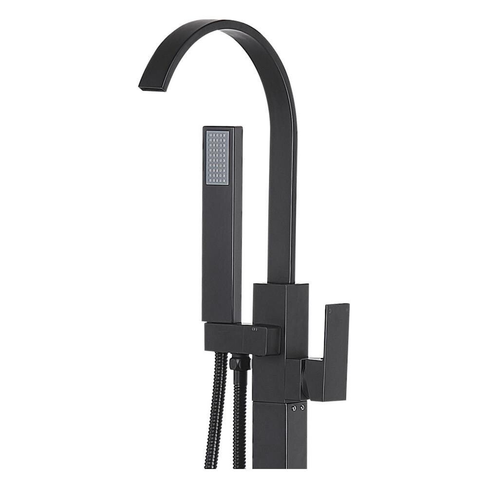 Miscelatore Per Vasca Da Bagno Freestanding Nero Ribbon - Foto 2