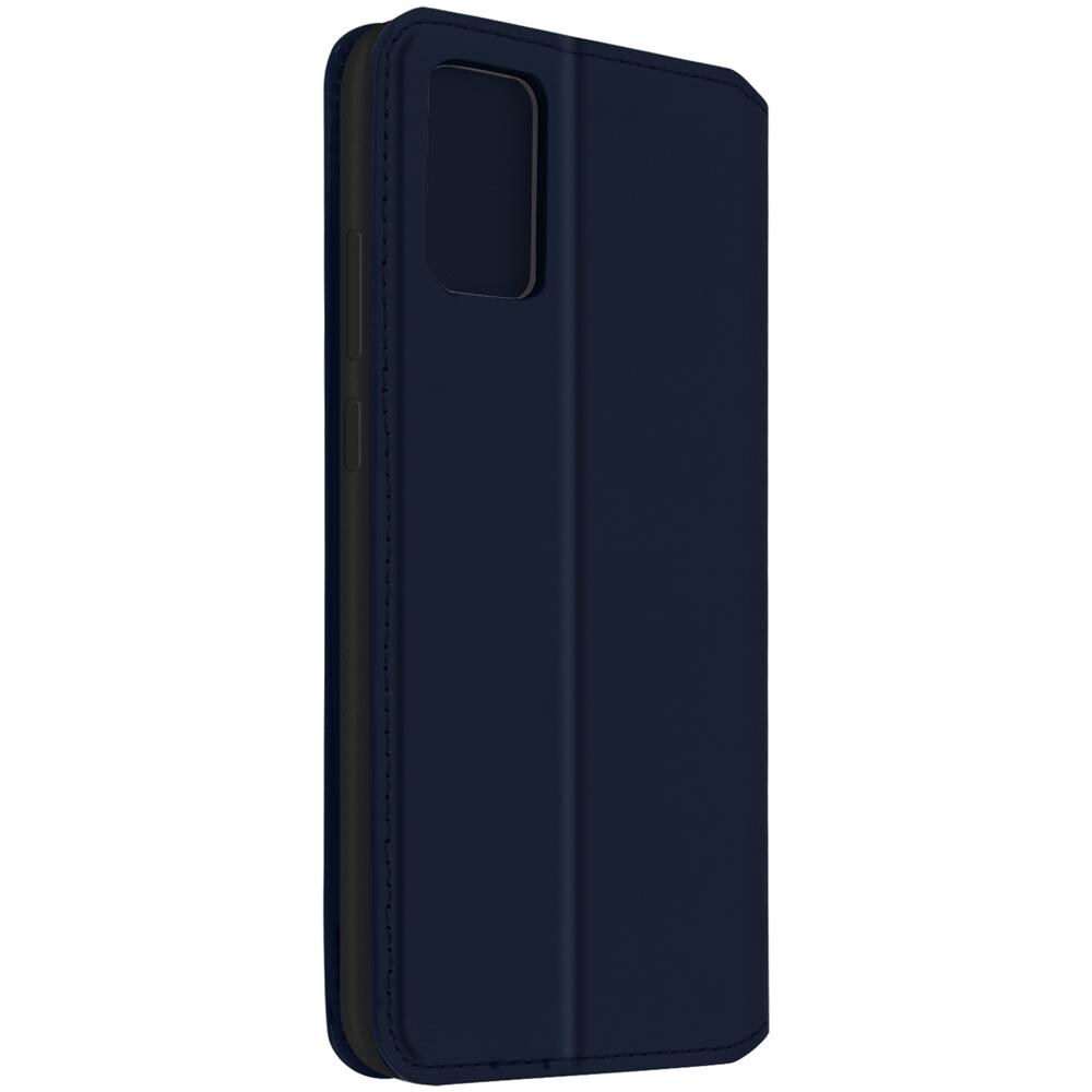 Custodia Samsung Galaxy A02s Portacarte Funzione Supporto Similpelle Blu - Foto 2