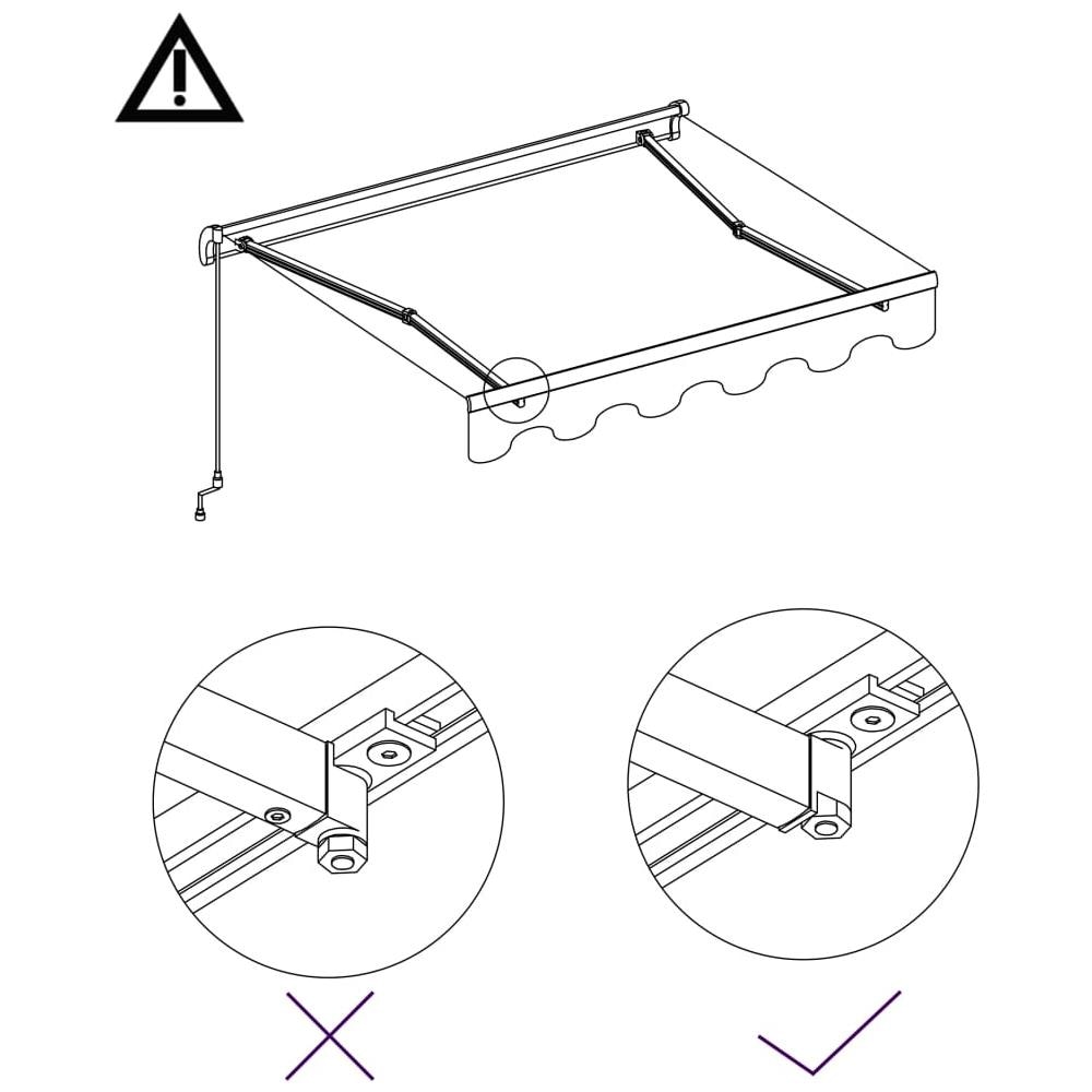Tenda Da Sole Retrattile Manuale 300x250 Cm Crema - Foto 9