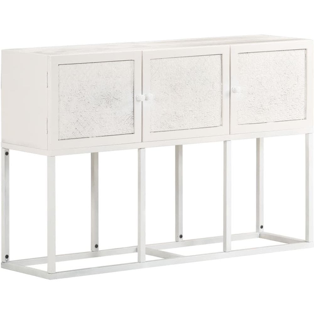 Credenza 115x30x76 Cm In Legno Massello Di Mango - Foto 1