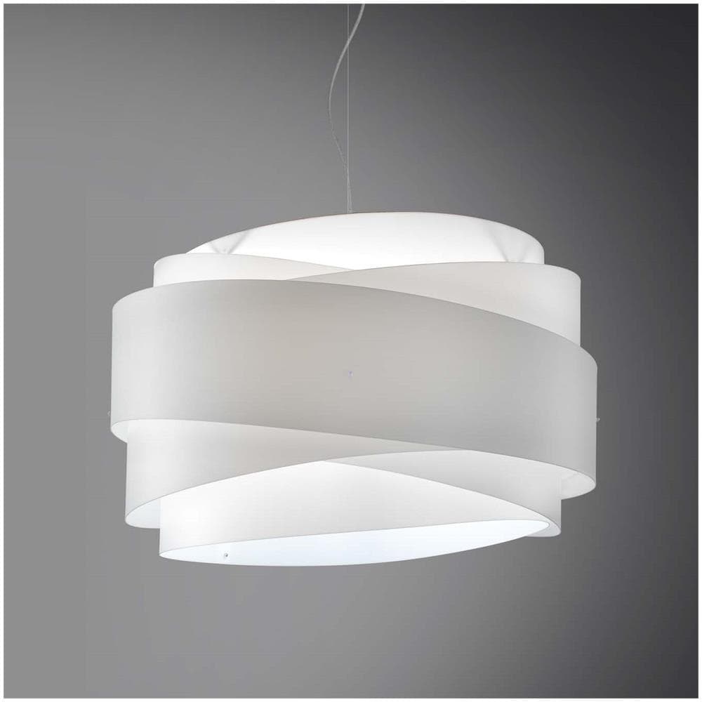 Lampadario Sospensione Vintage A Cappello - Bianco, Diametro 80 Cm, E27 - Foto 9