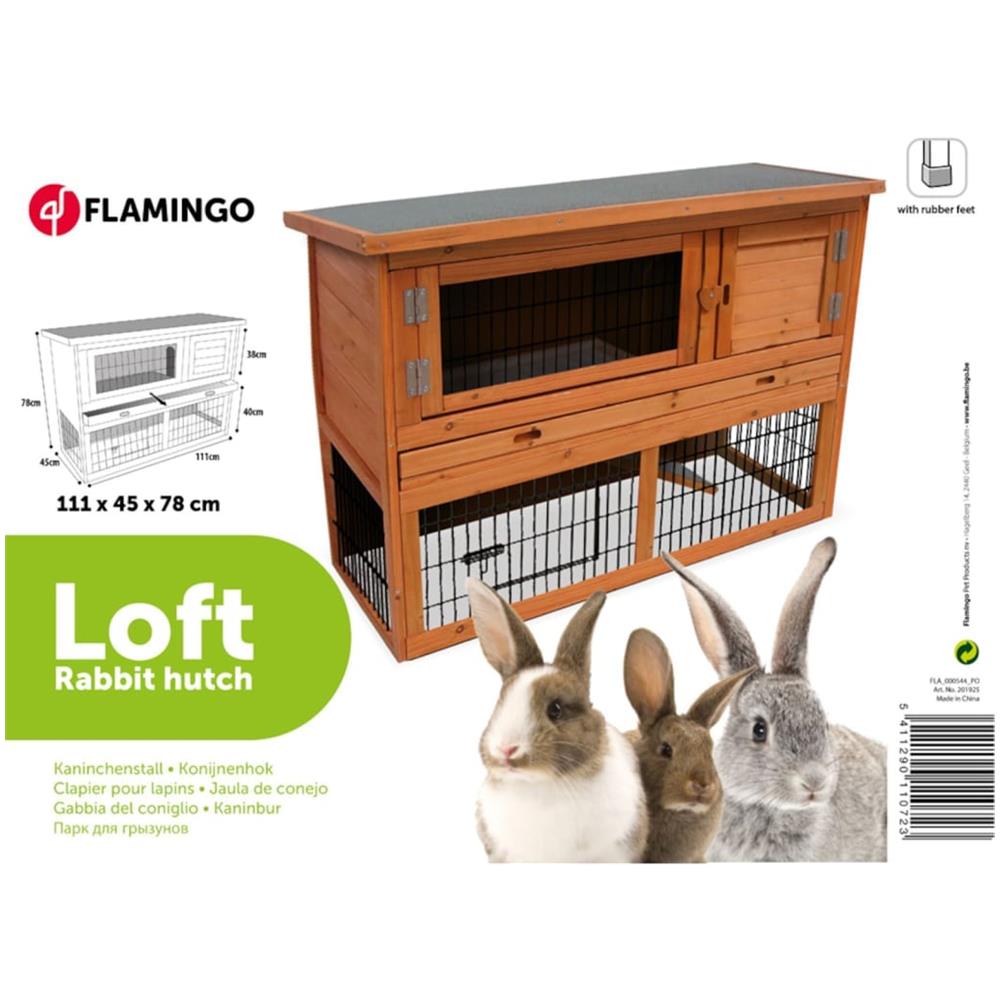 Conigliera Loft 111x45x78 Cm Marrone - Foto 3