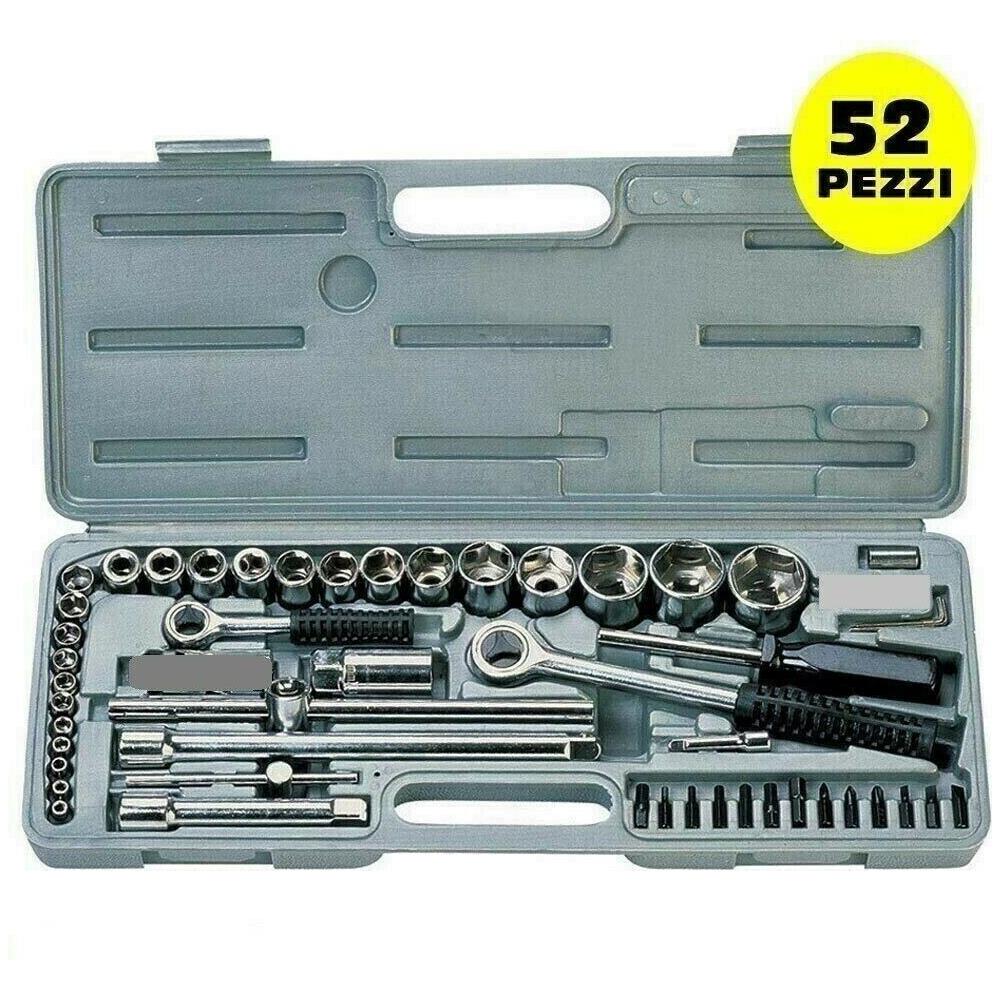 Kit Set Chiavi A Bussola Cricchetto 52 Pezzi Giravite Valigetta Per Casa Lavoro - Foto 1
