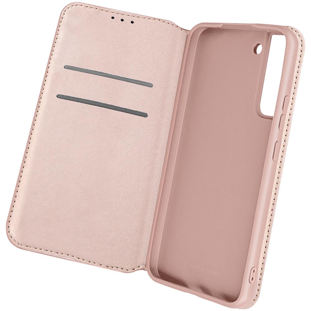 Custodia Samsung Galaxy S22 Plus Portafoglio Supporto Video Rose Gold - Foto 1