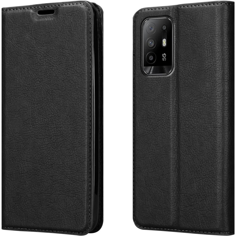 Custodia Compatibile Con Oppo A94 5g In Nero Di Notte - Coperchio Protettiva Con Chiusura Magnetica, Funzione Stand E Tasca Per Le Carte - Foto 8