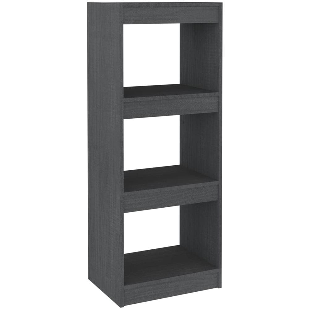 Libreria / divisorio Grigio 40x30x103,5 Cm Legno Massello Di Pino - Foto 2