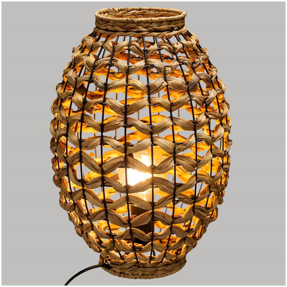 Sand Lampada Da Tavolo Con Paralume In Giacinto, Altezza 40 Cm - Foto 2