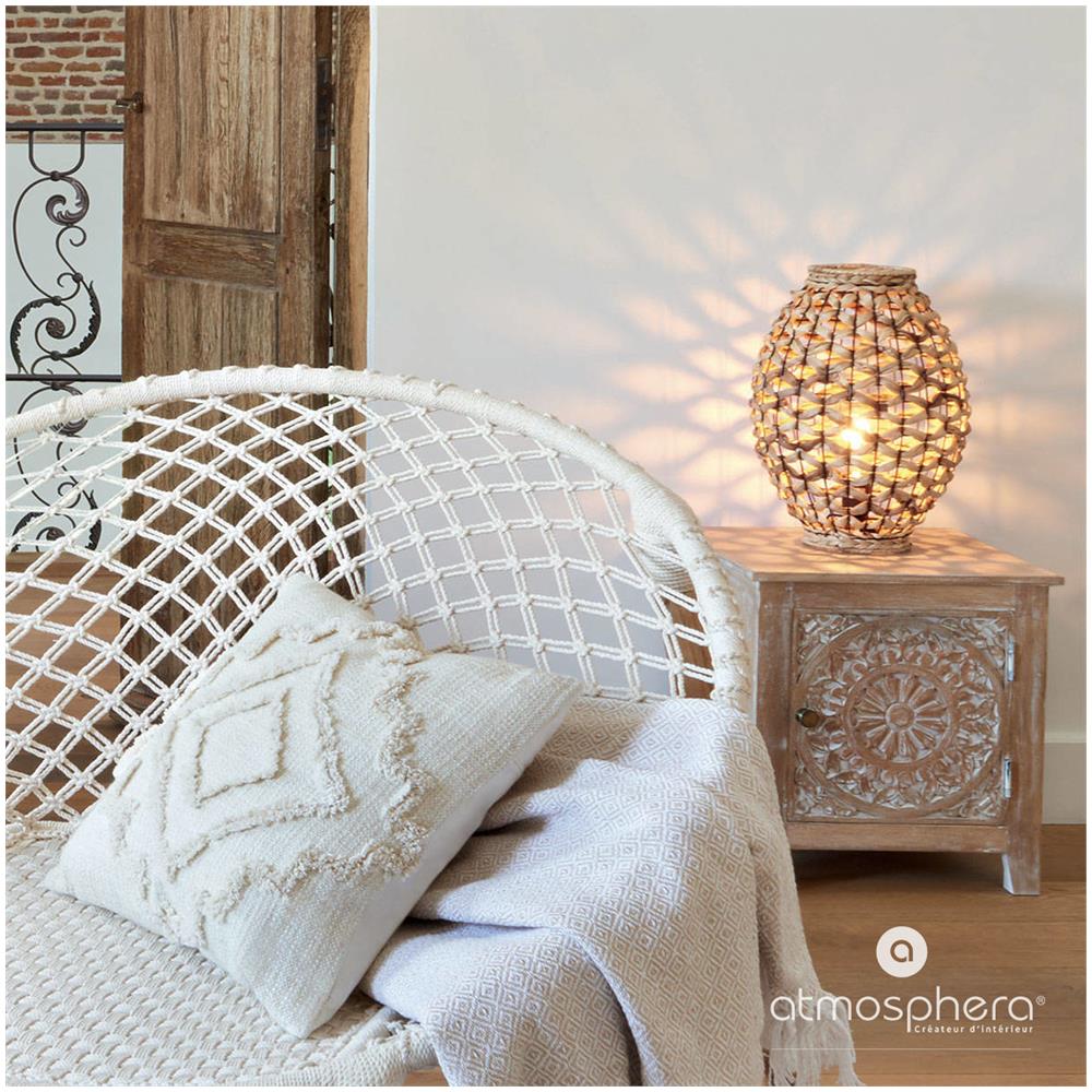 Sand Lampada Da Tavolo Con Paralume In Giacinto, Altezza 40 Cm - Foto 3