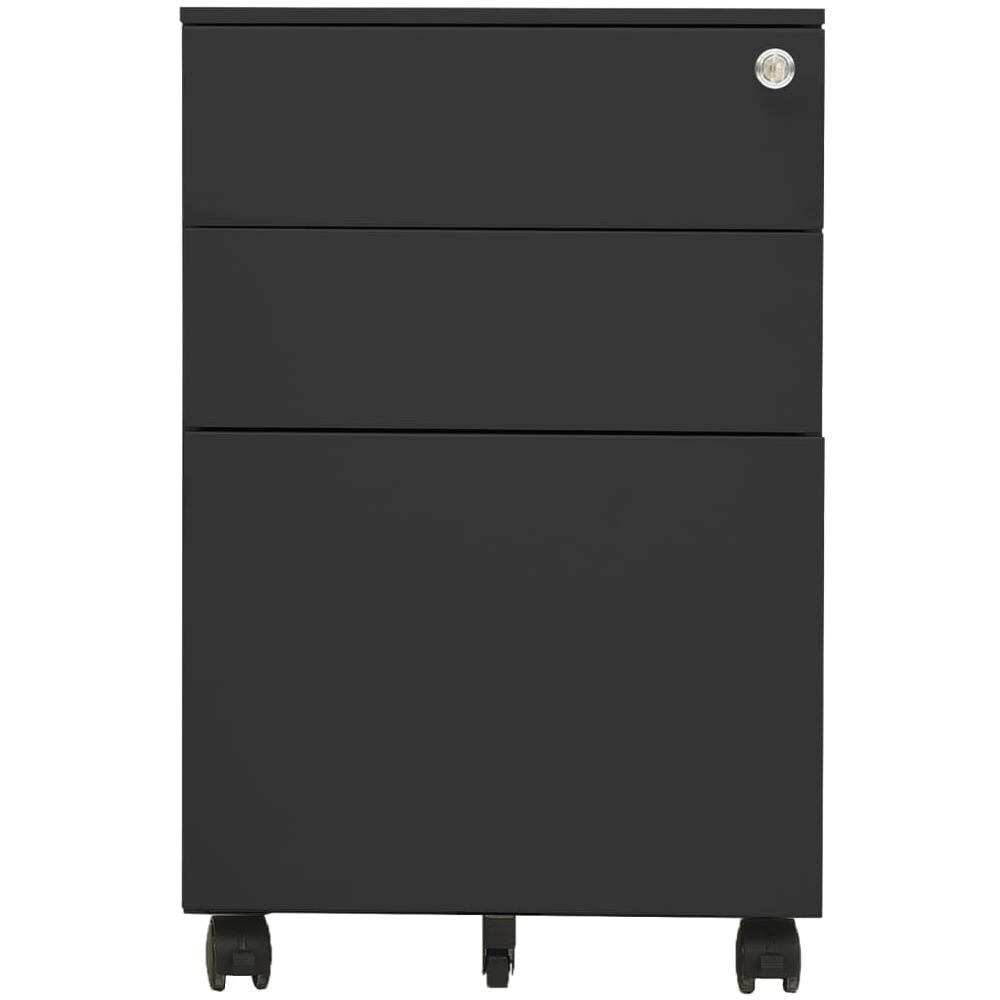 Schedario Mobile Antracite 39x45x60 Cm In Acciaio - Foto 2