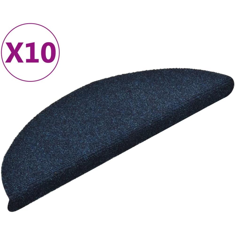 Tappetini Adesivi Per Scale 10 Pz Navy 56x17x3 Cm Agugliati - Foto 1