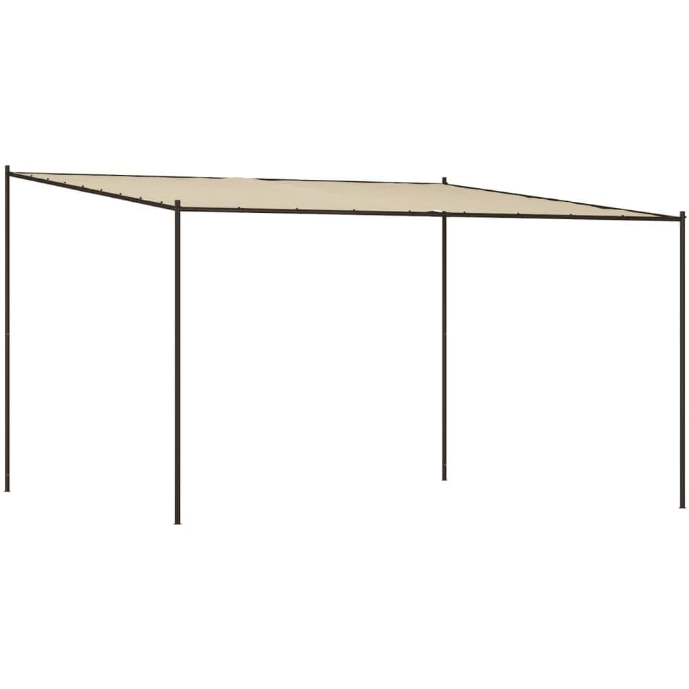 Gazebo Beige 4x4 M 180 G /m Tessuto E Acciaio - Foto 2