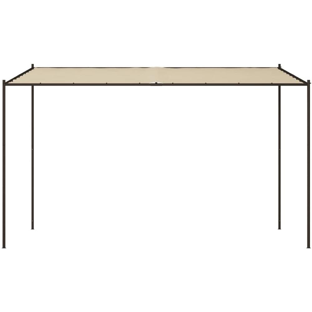 Gazebo Beige 4x4 M 180 G /m Tessuto E Acciaio - Foto 3