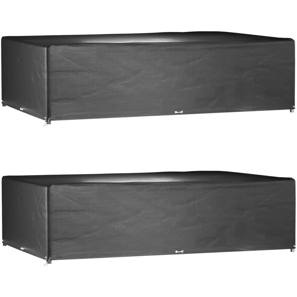 Copri Mobili Giardino 2pz 16 Occhielli 325x205x90cm Rettangolo - Foto 1