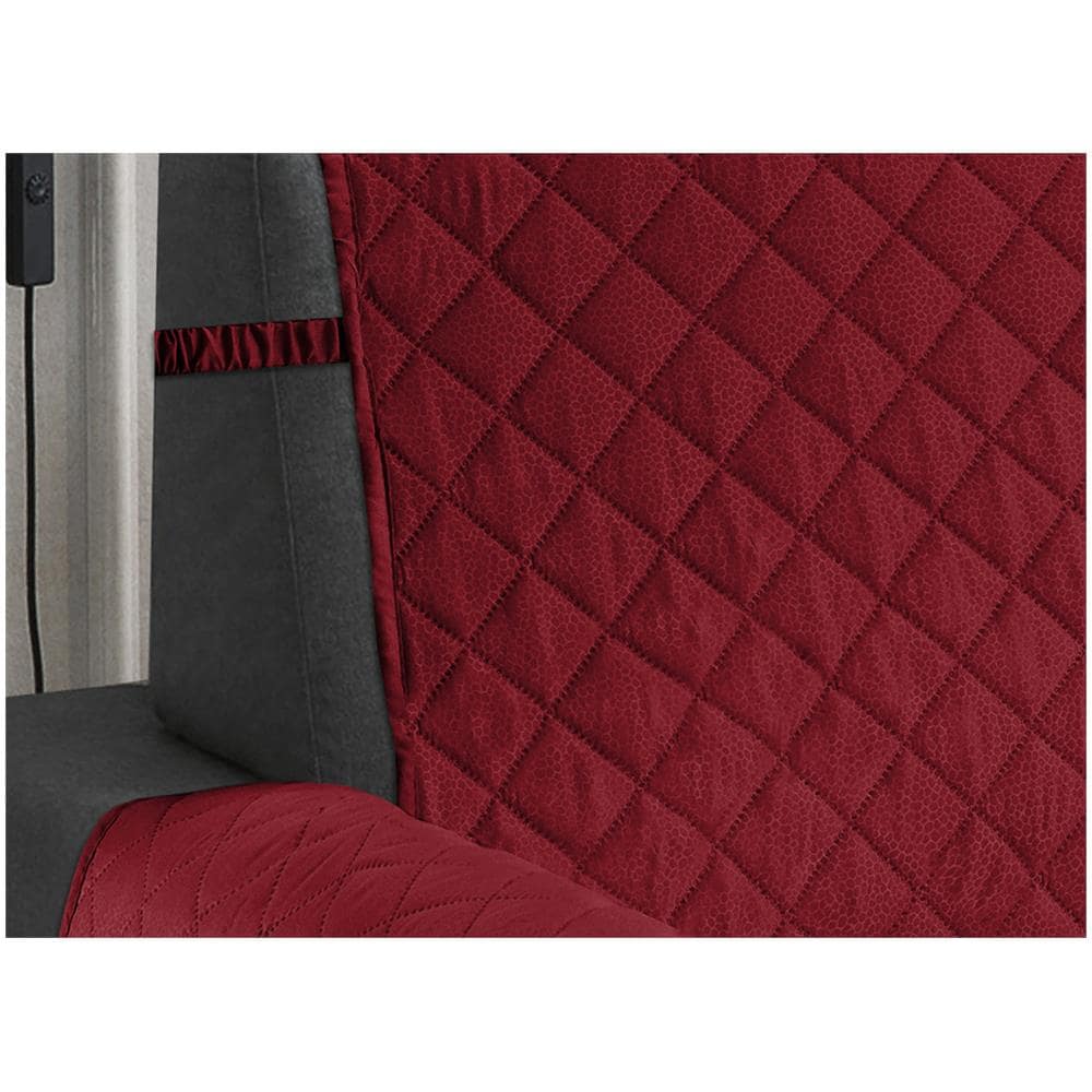 Copridivano Penisola Antimacchia Antiscivolo Trapuntato Imperiale Bordeaux 190 Destra - Foto 2