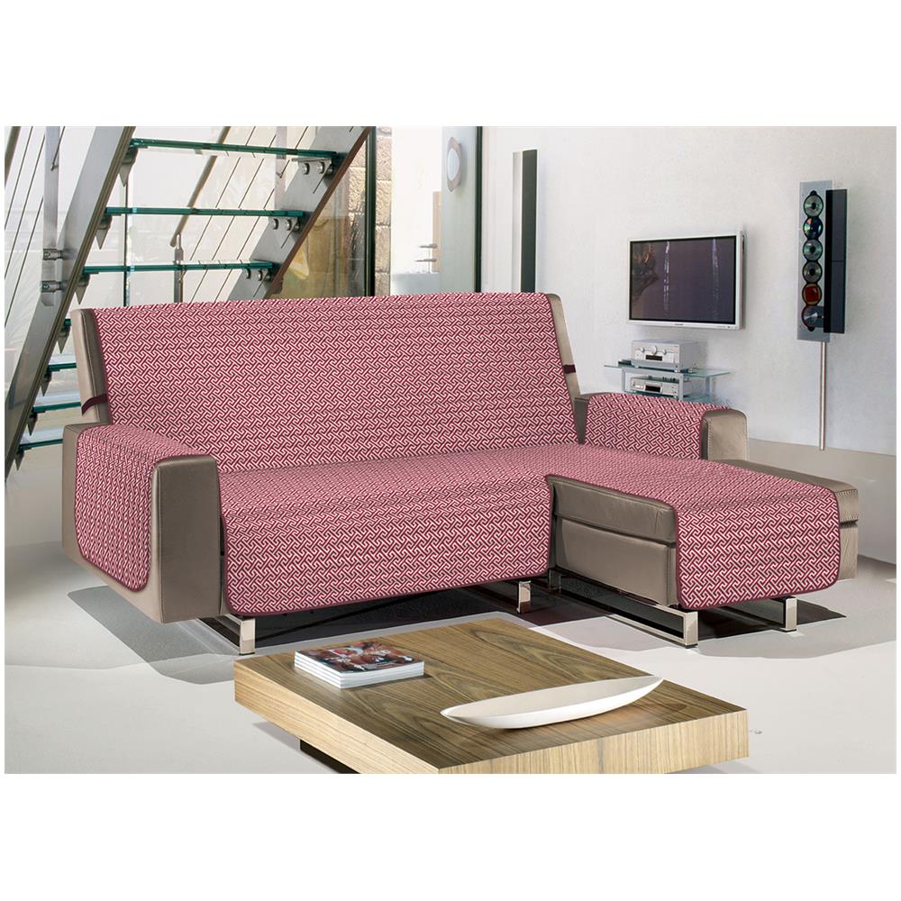 Copridivano Penisola Trapuntato Antimacchia Impermeabile Modello Olimpo Bordeaux 240 Cm Bordeaux - Foto 1