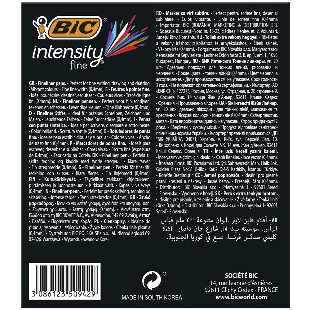 953035 marcatore Fine Nero, Blu, Marrone, Verde, Grigio, Azzurro, Verde chiaro, Lillà, Arancione, Rosa, Viola, Rosso, Giallo 20 pz - Foto 9
