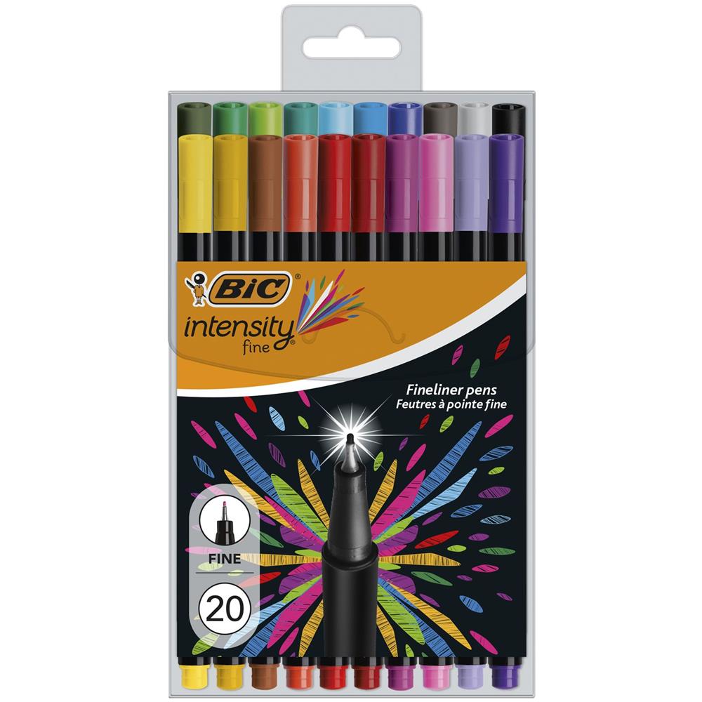 953035 marcatore Fine Nero, Blu, Marrone, Verde, Grigio, Azzurro, Verde chiaro, Lillà, Arancione, Rosa, Viola, Rosso, Giallo 20 pz - Foto 1