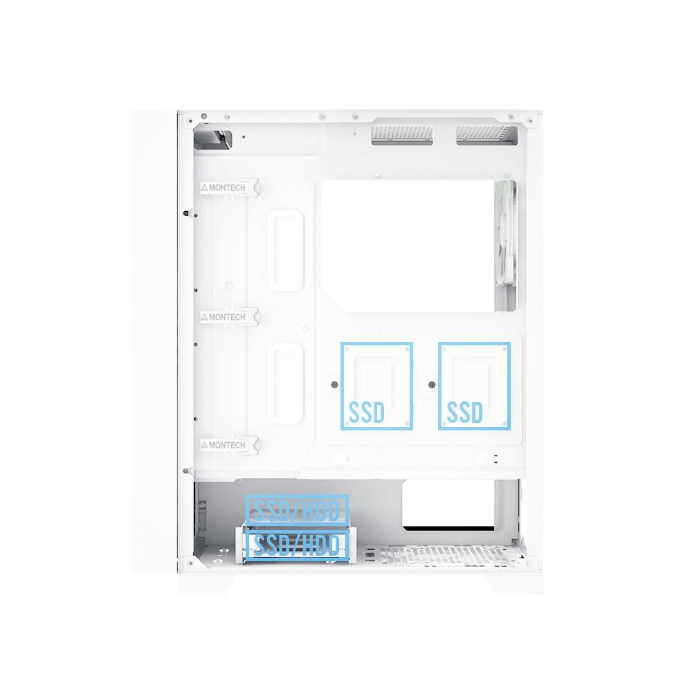 Case Midi Tower ATX AIR-1000-LITE-W Colore Bianco - Foto 10