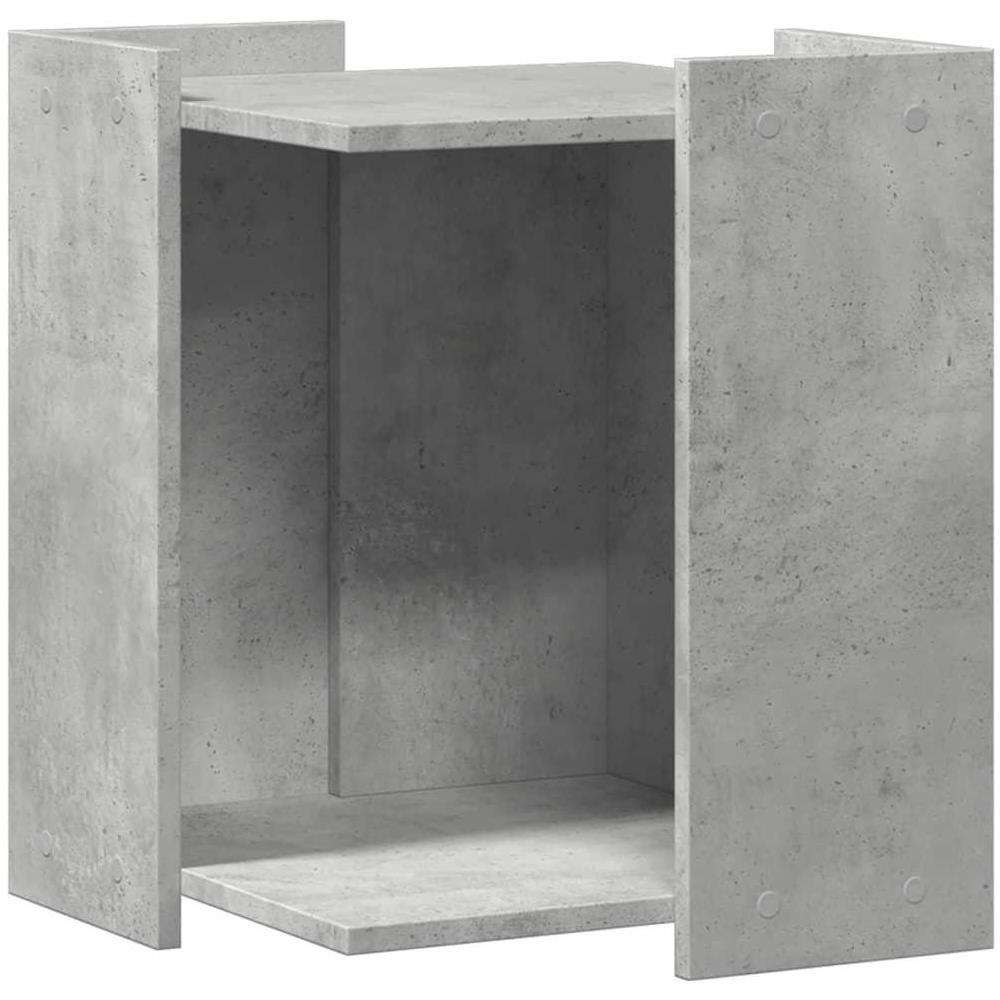 Recinto Lettiera Gatti Grigio Cemento 60x40x40 cm in Truciolato - Foto 1