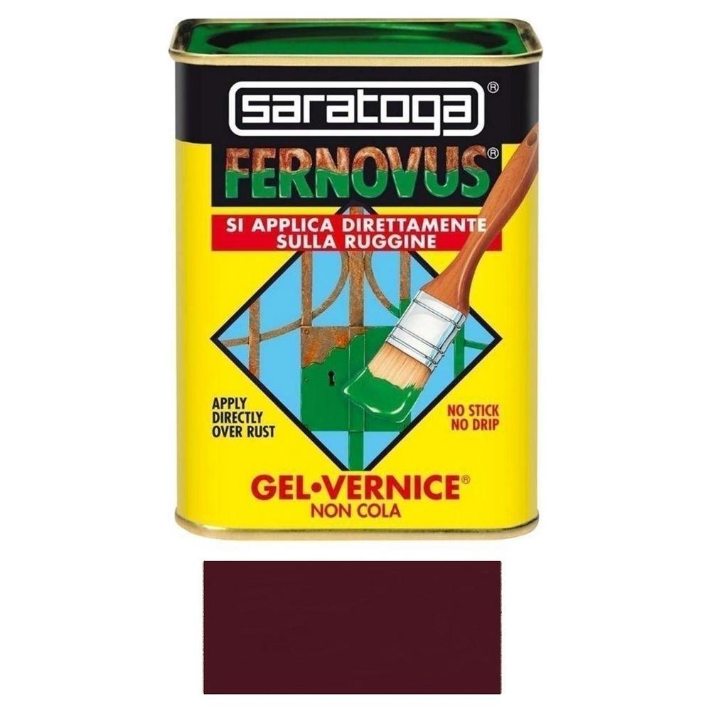 Vernice Gel Antiruggine Pronta All'Uso Senza Bisogno Di Trattamenti Preliminari, Latta Da 750 Ml Castagna Satinato - Foto 1