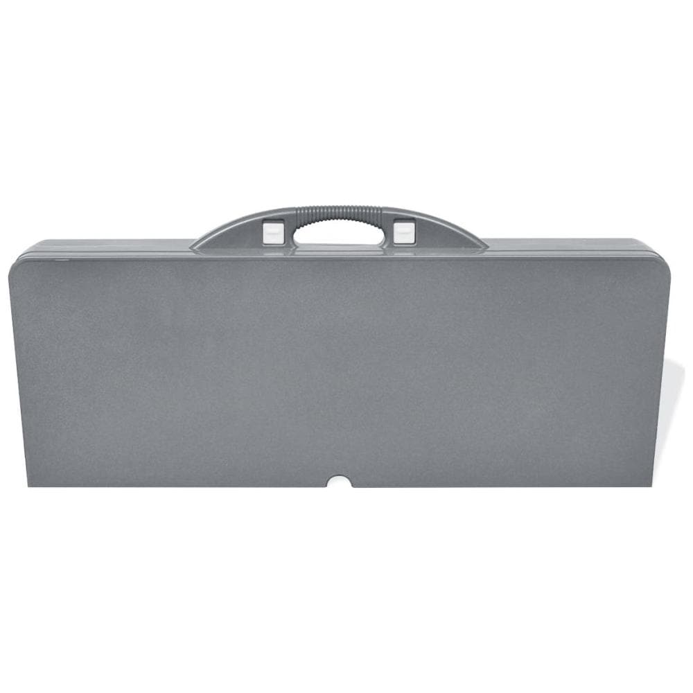 Set Tavolo da Campeggio con 4 Sedie in Alluminio Leggero Grigio - Foto 13