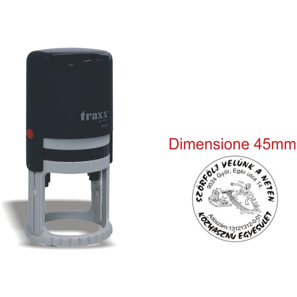 Timbro 9045 Autoinchiostrante Personalizzato Rotondo 9045 Diametro 45mm Qualità Professionale - Foto 1