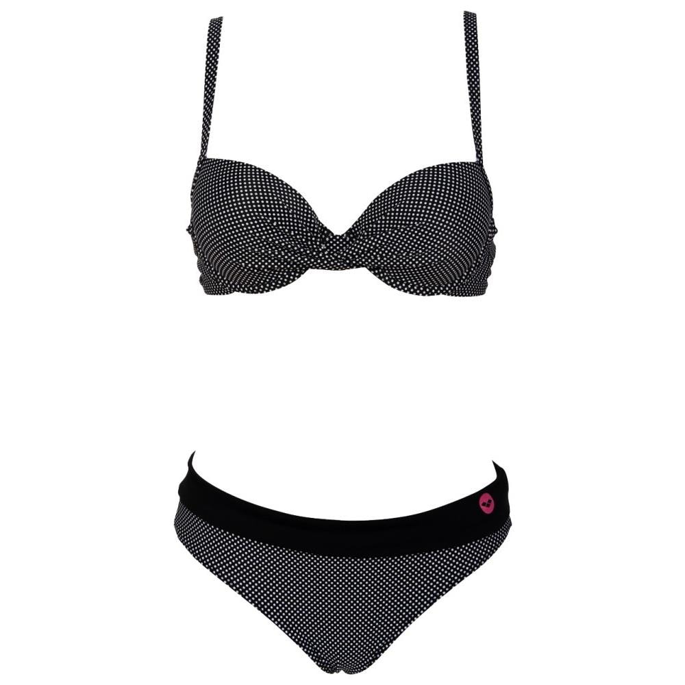 Costume Donna Polkados Twisted Wire Nero Bianco 46 - Foto 1