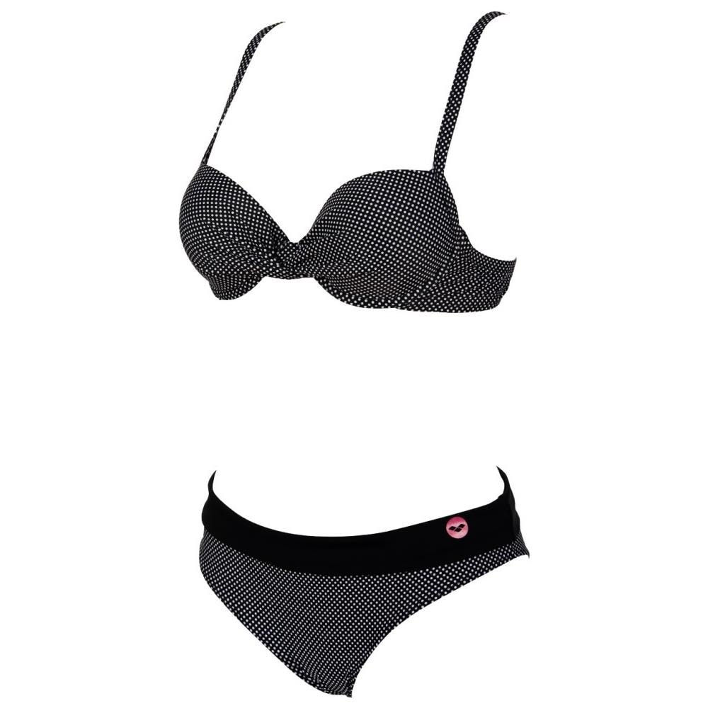 Costume Donna Polkados Twisted Wire Nero Bianco 46 - Foto 2