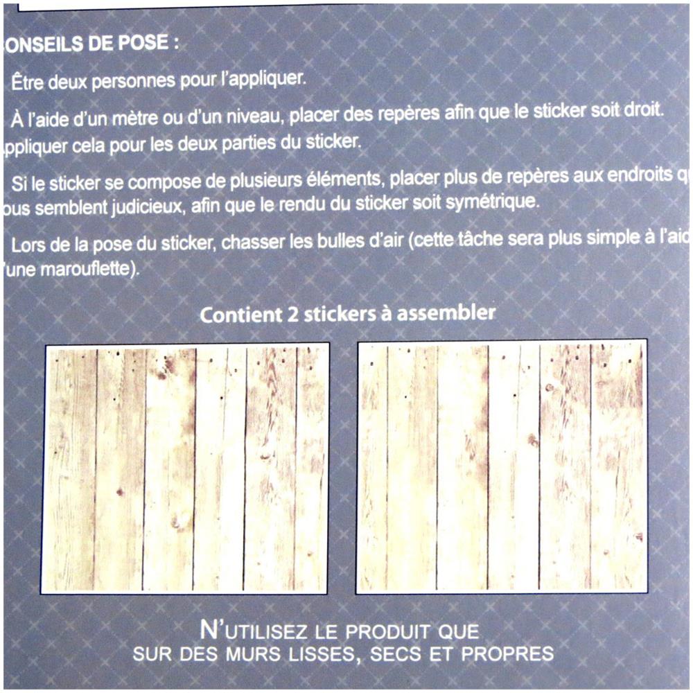 N6539 - Adesivo Testata Bois - 155x68 cm. Les Trésors De Lily 