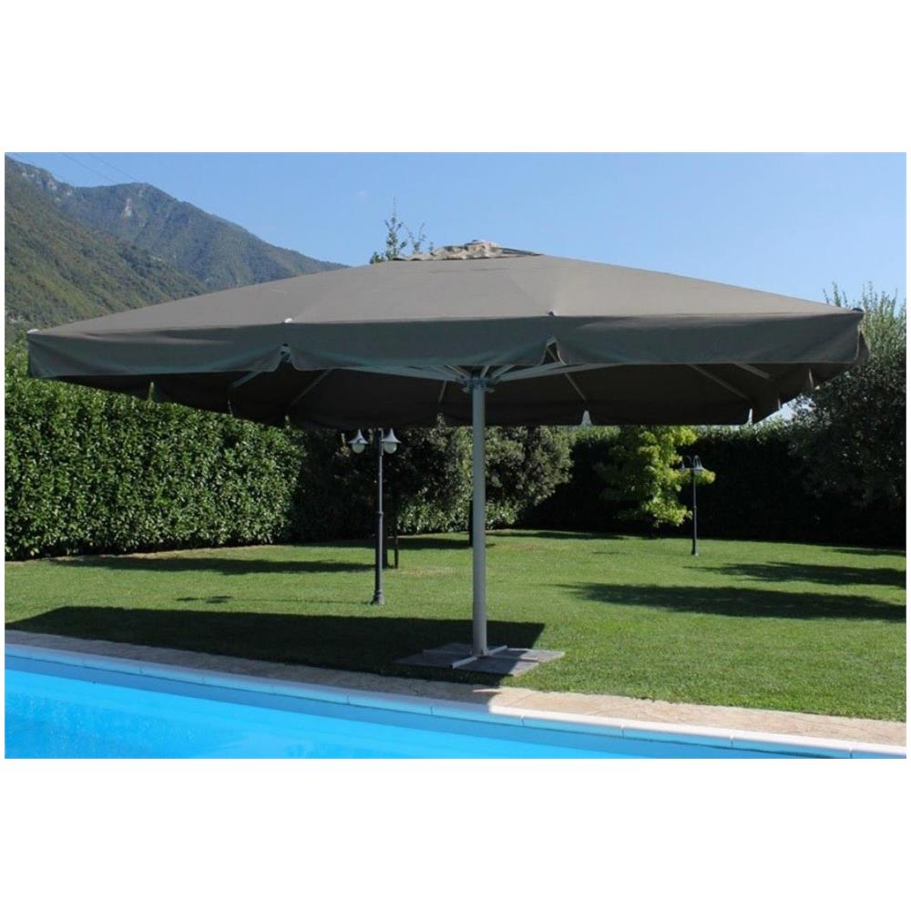 Ombrellone 5 X 5 Palo Centrale Tortora Per Esterno Giardino, Ristorante, Gelateria Bar Hotel Albergo - Foto 1