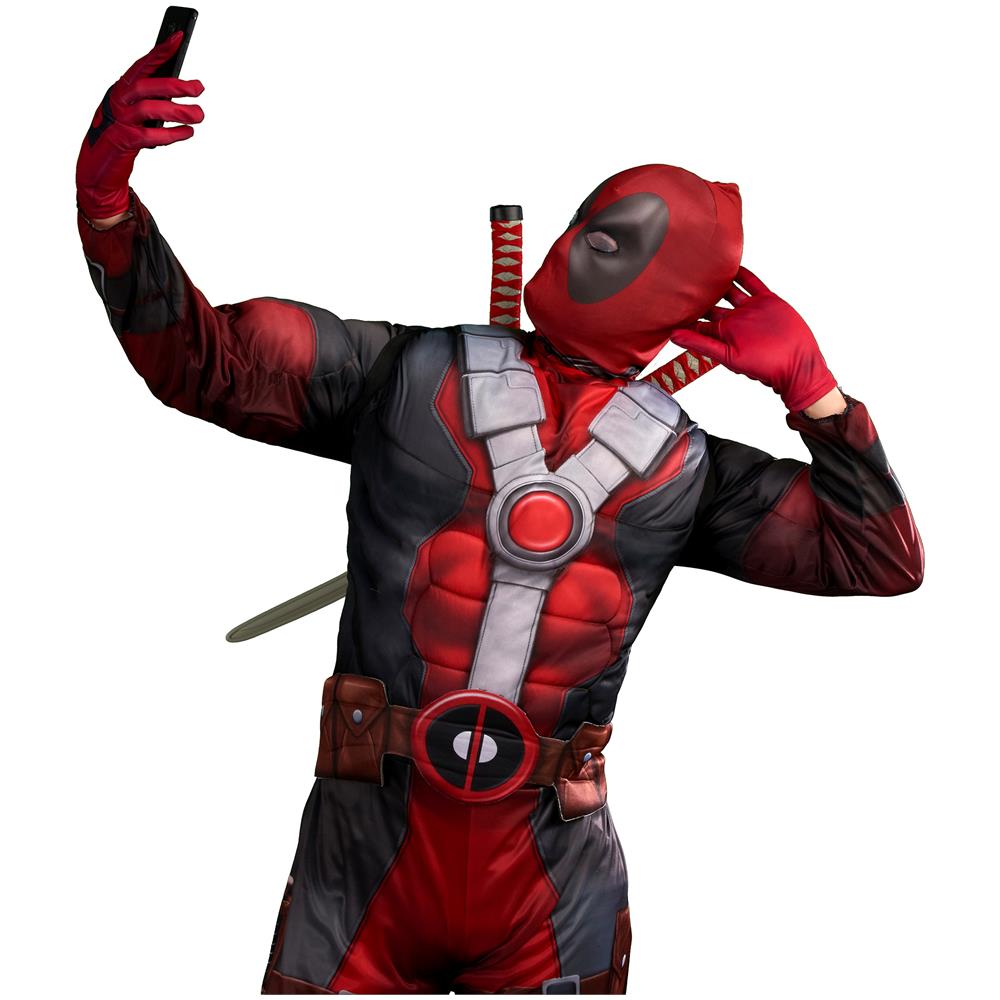 Travestimento Lusso Deadpool 2 Per Adulto - Taglia: M / L - Foto 2