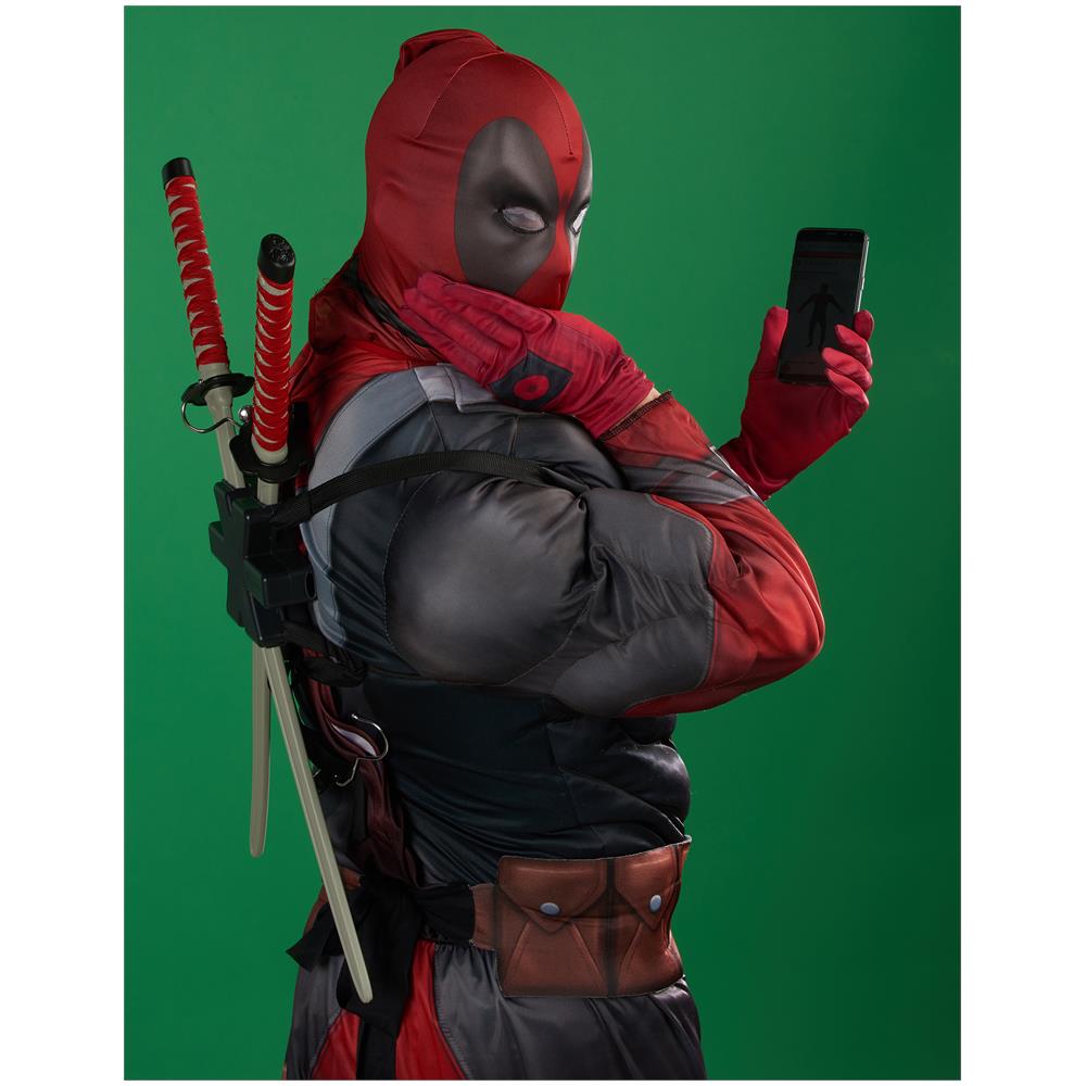 Travestimento Lusso Deadpool 2 Per Adulto - Taglia: M / L - Foto 3